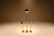 Load image into Gallery viewer, Set of Three ( 3 ) Post Modern Memphis Style Table Lamps &amp; Matching Floor Lamp by George Kovacs for Sonneman, USA, c. 1990s-ABT Modern
