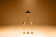 Load image into Gallery viewer, Set of Three ( 3 ) Post Modern Memphis Style Table Lamps &amp; Matching Floor Lamp by George Kovacs for Sonneman, USA, c. 1990s-ABT Modern
