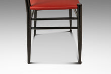 Load image into Gallery viewer, Set of Twelve (12) Mid-Century Italian Modern Bespoke Dining Chairs w/ New Vinyl Upholstery Designed After Gio Ponti, Italy, c. 1960's-ABT Modern
