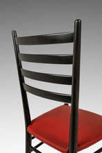 Load image into Gallery viewer, Set of Twelve (12) Mid-Century Italian Modern Bespoke Dining Chairs w/ New Vinyl Upholstery Designed After Gio Ponti, Italy, c. 1960's-ABT Modern
