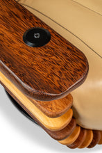 Load image into Gallery viewer, Set of Two (2) Art Deco Organic Modern "Luxor" Armchair / Lounge Chairs in Leather, Spruce &amp; Palmwood by Pacific Green, Australia, c. 2000s-ABT Modern
