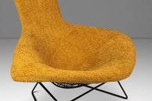 Load image into Gallery viewer, Set of Two (2) Authentic Bird Lounge Chairs w/ Matching Ottomans in Bouclé by Harry Bertoia for Knoll, USA, c. 1960's-ABT Modern
