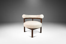 Load image into Gallery viewer, Set of Two ( 2 ) Barrel Back Lounge Chairs in Walnut &amp; White Bouclé After Nanna Ditzel, USA, c. 1968-ABT Modern
