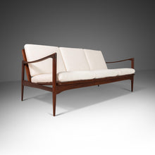 Load image into Gallery viewer, Set of Two (2) Danish Kandidaten Three-Seater Sofas in Knoll Bouclé by Ib Kofod-Larsen for Olof Person, Sweden, c. 1962-ABT Modern
