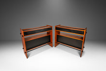 Load image into Gallery viewer, Set of Two (2) Danish Mid-Century Modern Minimalist Two Tone Dry Bars / Room Dividers in Teak, Denmark, c. 1970s-ABT Modern
