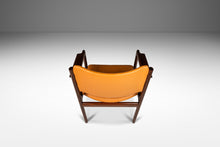 Load image into Gallery viewer, Set of Two ( 2 ) Danish Modern Arm Chairs in Solid Mahogany &amp; Caramel Leather by Danish Overseas Imports, c. 1960&#39;s-ABT Modern

