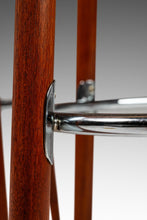 Load image into Gallery viewer, Set of Two (2) Danish Modern Barstools in Solid Teak &amp; Leather by Hugo Frandsen for Spøttrup Mobler, Denmark, c. 1960's-ABT Modern

