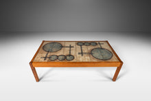 Load image into Gallery viewer, Set of Two (2) Danish Modern Coffee &amp; Console Tables in Teak w/ Tile Inlay by Poul H. Poulsen for Gangsø Møbler, Denmark, c. 1970&#39;s-ABT Modern
