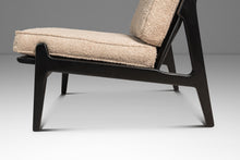 Load image into Gallery viewer, Set of Two (2) Danish Modern Ebonized Lounge Chairs in Bouclé Attributed to Ib Kofod Larsen for Selig, Denmark, c. 1950's-ABT Modern

