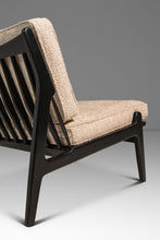 Load image into Gallery viewer, Set of Two (2) Danish Modern Ebonized Lounge Chairs in Bouclé Attributed to Ib Kofod Larsen for Selig, Denmark, c. 1950's-ABT Modern
