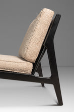 Load image into Gallery viewer, Set of Two (2) Danish Modern Ebonized Lounge Chairs in Bouclé Attributed to Ib Kofod Larsen for Selig, Denmark, c. 1950's-ABT Modern
