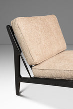 Load image into Gallery viewer, Set of Two (2) Danish Modern Ebonized Lounge Chairs in Bouclé Attributed to Ib Kofod Larsen for Selig, Denmark, c. 1950's-ABT Modern
