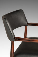 Load image into Gallery viewer, Set of Two (2) MCM Danish Modern Armchairs in Rosewood &amp; Leather by Erik Wørts for Soro Stolefabrik, Denmark, c. 1960's-ABT Modern

