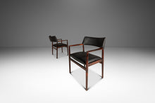 Load image into Gallery viewer, Set of Two (2) MCM Danish Modern Armchairs in Rosewood &amp; Leather by Erik Wørts for Soro Stolefabrik, Denmark, c. 1960's-ABT Modern
