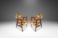 Load image into Gallery viewer, Set of Two (2) Mid-Century Danish Modern Armchairs in Teak w/ Bespoke Fabric by Erik Kirkegaard for Høng Stolefabrik, Denmark, c. 1950's-ABT Modern
