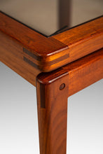Load image into Gallery viewer, Set of Two (2) Mid-Century Danish Modern End Tables in Teak &amp; Smoked Glass by Kristiansen Thomassen, Denmark, c. 1970s-ABT Modern
