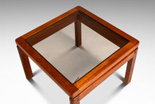 Load image into Gallery viewer, Set of Two (2) Mid-Century Danish Modern End Tables in Teak &amp; Smoked Glass by Kristiansen Thomassen, Denmark, c. 1970s-ABT Modern
