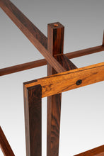 Load image into Gallery viewer, Set of Two (2) Mid-Century Danish Modern Rosewood &amp; Smoked Glass End Tables by Henning Nørgaard for Komfort of Denmark, c. 1960's-ABT Modern

