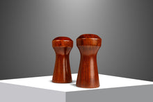 Load image into Gallery viewer, Set of Two ( 2 ) Mid-Century Danish Modern Salt &amp; Pepper Shakers in Solid Walnut, Denmark, c. 1970s-ABT Modern
