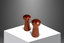 Load image into Gallery viewer, Set of Two ( 2 ) Mid-Century Danish Modern Salt &amp; Pepper Shakers in Solid Walnut, Denmark, c. 1970s-ABT Modern
