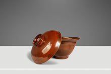 Load image into Gallery viewer, Set of Two (2) Mid-Century Japanese Modern Glazed Stoneware Rice Cookers / Serving Pots, Japan, c. 1970s-ABT Modern
