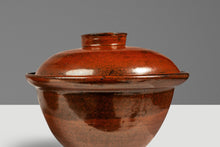 Load image into Gallery viewer, Set of Two (2) Mid-Century Japanese Modern Glazed Stoneware Rice Cookers / Serving Pots, Japan, c. 1970s-ABT Modern
