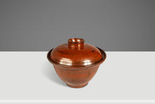 Load image into Gallery viewer, Set of Two (2) Mid-Century Japanese Modern Glazed Stoneware Rice Cookers / Serving Pots, Japan, c. 1970s-ABT Modern
