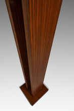 Load image into Gallery viewer, Set of Two (2) Mid-Century Modern 6 ft Freestanding Architectural Tower Floor Lamps in Oak After Frank Llyod Wright, USA, c. 1960s-ABT Modern
