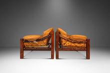 Load image into Gallery viewer, Set of Two ( 2 ) Mid-Century Modern &#39;Amazonas&#39; Lounge Chairs in Rosewood &amp; Leather by Jean Gillon for Italma, Brazil, c. 1970s-ABT Modern

