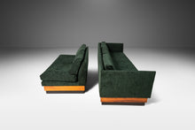 Load image into Gallery viewer, Set of Two (2) Mid-Century Modern Brutalist Platform Sofas in Walnut by Adrian Pearsall for Craft Associates, USA, c. 1960&#39;s-ABT Modern
