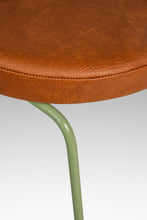 Load image into Gallery viewer, Set of Two (2) Mid-Century Modern Italian Outdoor Patio / Bistro Chairs in Wrought Iron &amp; Vinyl, USA, c. 1960s-ABT Modern
