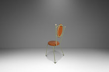 Load image into Gallery viewer, Set of Two (2) Mid-Century Modern Italian Outdoor Patio / Bistro Chairs in Wrought Iron &amp; Vinyl, USA, c. 1960s-ABT Modern

