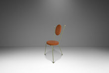 Load image into Gallery viewer, Set of Two (2) Mid-Century Modern Italian Outdoor Patio / Bistro Chairs in Wrought Iron &amp; Vinyl, USA, c. 1960s-ABT Modern
