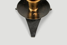 Load image into Gallery viewer, Set of Two (2) Mid-Century Modern Space Age Atomic Era Low Profile Metal Candlestick Holders, USA, c. 1960s-ABT Modern
