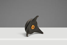 Load image into Gallery viewer, Set of Two (2) Mid-Century Modern Space Age Atomic Era Low Profile Metal Candlestick Holders, USA, c. 1960s-ABT Modern
