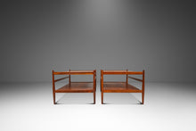 Load image into Gallery viewer, Set of Two (2) Mid-Century Modern 'Suncoast' End Tables in Walnut by Kipp Stewart and Stewart MacDougall for Drexel, USA, c. 1960s

