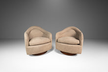 Load image into Gallery viewer, Set of Two ( 2 ) Mid-Century Modern Swivel Tub Chairs by Adrian Pearsall for Craft Associates in Sand Bouclé Upholstery, USA, c. 1960s-ABT Modern
