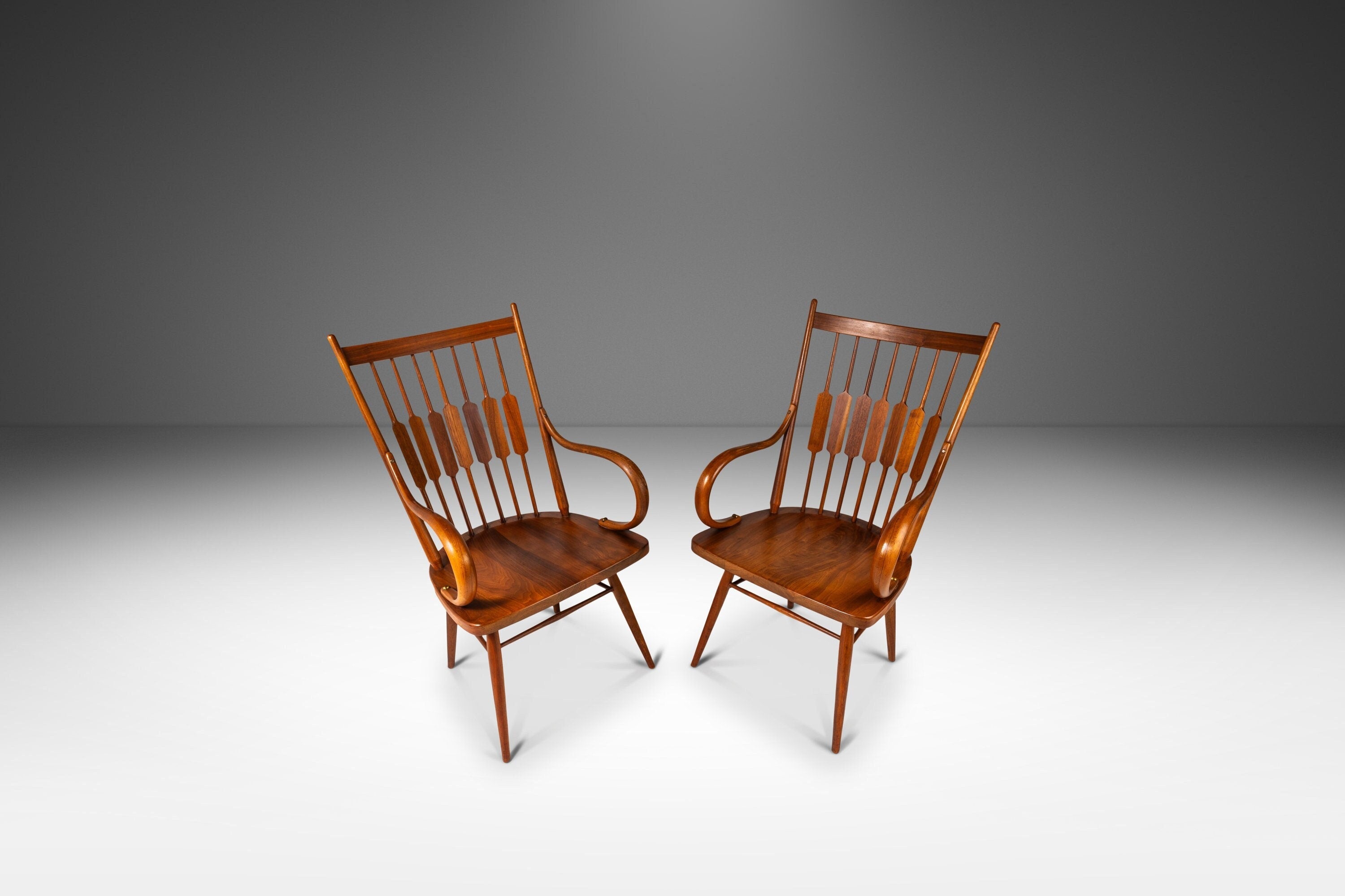 Set of Two (2) Mid-Century Modern Windsor 