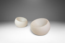 Load image into Gallery viewer, Set of Two (2) Mid-Century Post Modern Futurist Outdoor Plastic Molded Spherical Lighted Accent Egg Chairs by Souluxe, USA, c. 2000s-ABT Modern
