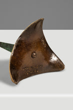 Load image into Gallery viewer, Set of Two (2) Mid-Century Post Modern Judaica Candlestick Holders in Brass and Acrylic Paint by Oppenheim, Israel, c. 1985-ABT Modern
