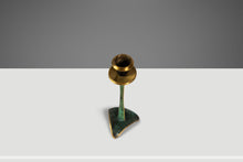 Load image into Gallery viewer, Set of Two (2) Mid-Century Post Modern Judaica Candlestick Holders in Brass and Acrylic Paint by Oppenheim, Israel, c. 1985-ABT Modern
