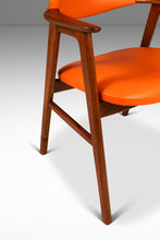 Load image into Gallery viewer, Set of Two (2) Rare Danish Modern Model 42 Arm Chairs in Teak and Vinyl by Erik Kirkegaard for Høng Stolefabrik, Denmark, c. 1950&#39;s-ABT Modern
