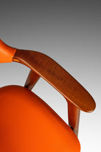 Load image into Gallery viewer, Set of Two (2) Rare Danish Modern Model 42 Arm Chairs in Teak and Vinyl by Erik Kirkegaard for Høng Stolefabrik, Denmark, c. 1950&#39;s-ABT Modern
