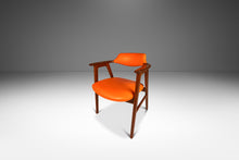 Load image into Gallery viewer, Set of Two (2) Rare Danish Modern Model 42 Arm Chairs in Teak and Vinyl by Erik Kirkegaard for Høng Stolefabrik, Denmark, c. 1950&#39;s-ABT Modern
