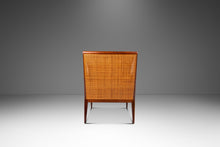 Load image into Gallery viewer, Set of Two (2) Rare Mid-Century Modern Caned Lounge Chairs in Walnut by Kipp Stewart for Directional, USA, c. 1950s-ABT Modern
