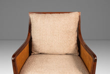 Load image into Gallery viewer, Set of Two (2) Rare Mid-Century Modern Caned Lounge Chairs in Walnut by Kipp Stewart for Directional, USA, c. 1950s-ABT Modern
