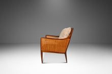 Load image into Gallery viewer, Set of Two (2) Rare Mid-Century Modern Caned Lounge Chairs in Walnut by Kipp Stewart for Directional, USA, c. 1950s-ABT Modern
