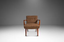 Load image into Gallery viewer, Set of Two (2) Rare Mid-Century Modern Model C-108 Armchairs in Walnut &amp; Brown Bouclé by Jens Risom for Jens Risom Design, USA, c. 1950s-ABT Modern
