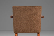 Load image into Gallery viewer, Set of Two (2) Rare Mid-Century Modern Model C-108 Armchairs in Walnut &amp; Brown Bouclé by Jens Risom for Jens Risom Design, USA, c. 1950s-ABT Modern

