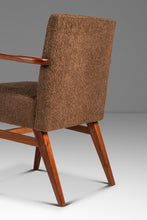 Load image into Gallery viewer, Set of Two (2) Rare Mid-Century Modern Model C-108 Armchairs in Walnut &amp; Brown Bouclé by Jens Risom for Jens Risom Design, USA, c. 1950s-ABT Modern
